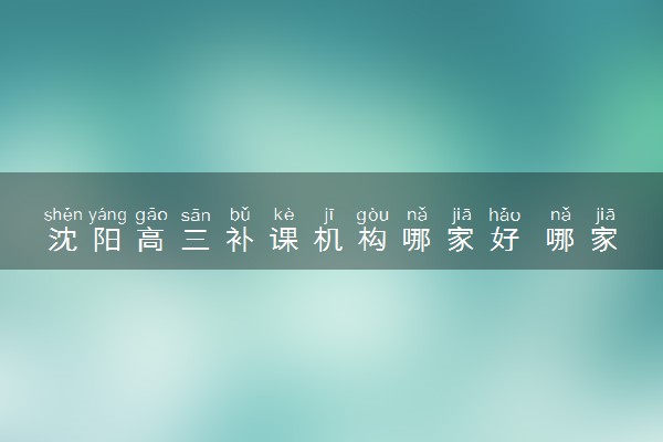沈阳高三补课机构哪家好 哪家机构值得推荐