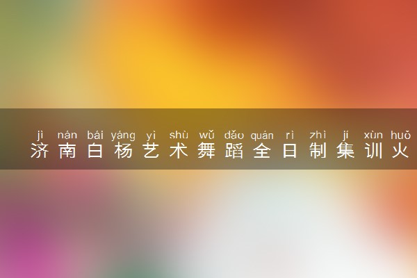 济南白杨艺术舞蹈全日制集训火热招生
