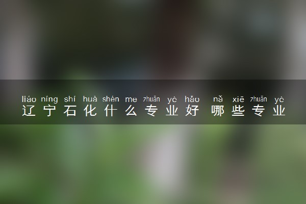 辽宁石化什么专业好 哪些专业值得报考