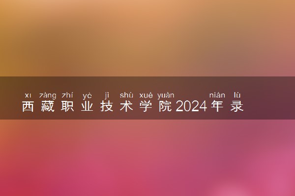西藏职业技术学院2024年录取分数线 各专业录取最低分及位次