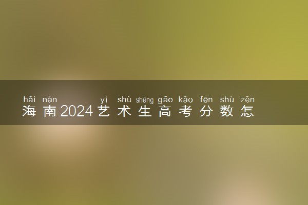 海南2024艺术生高考分数怎么算 录取原则是什么