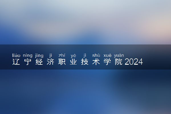 辽宁经济职业技术学院2024年录取分数线 各专业录取最低分及位次