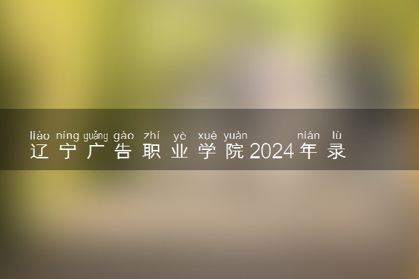 辽宁广告职业学院2024年录取分数线 各专业录取最低分及位次
