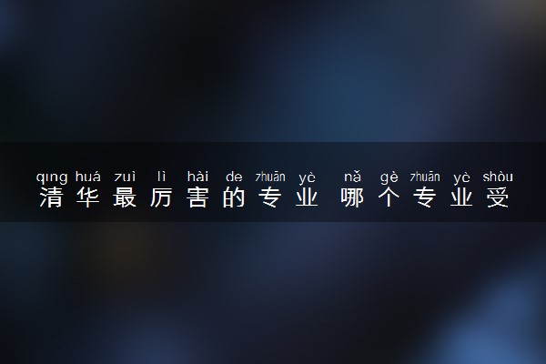 清华最厉害的专业 哪个专业受欢迎