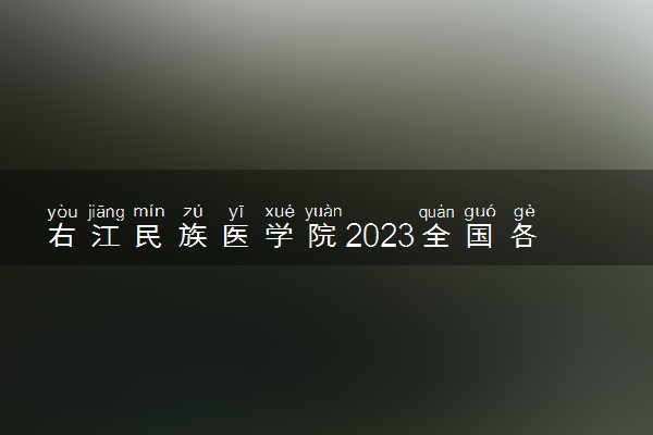 右江民族医学院2023全国各省录取分数线及最低位次 高考多少分能上