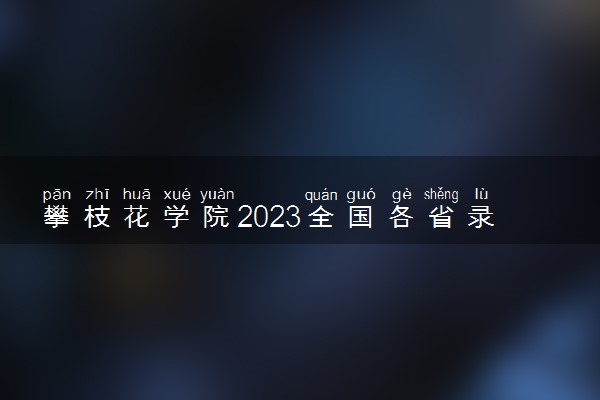 攀枝花学院2023全国各省录取分数线及最低位次 高考多少分能上