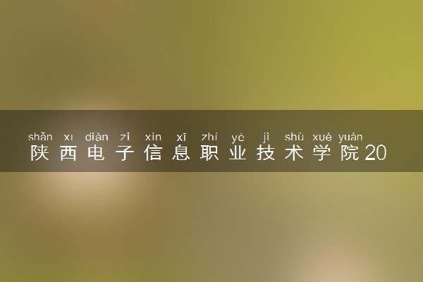 陕西电子信息职业技术学院2024年录取分数线 各专业录取最低分及位次