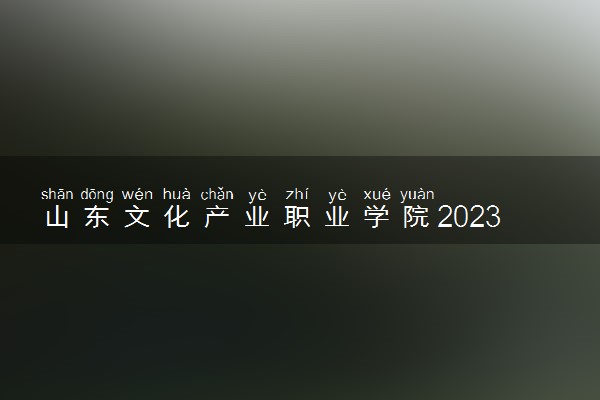 山东文化产业职业学院2023全国各省录取分数线及最低位次 高考多少分能上