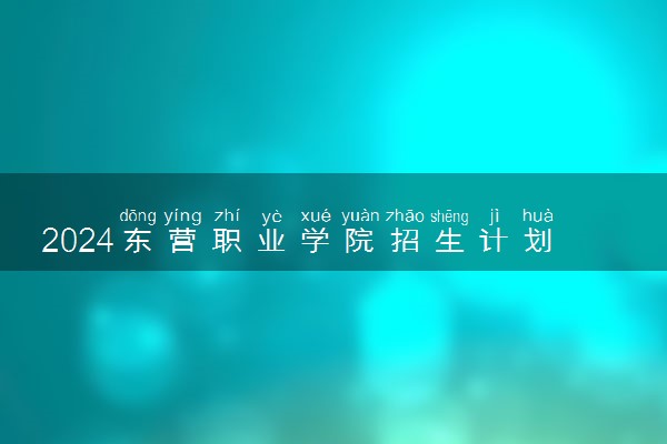 2024东营职业学院招生计划专业及各省录取分数线位次