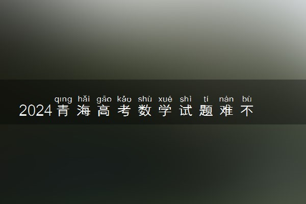 2024青海高考数学试题难不难