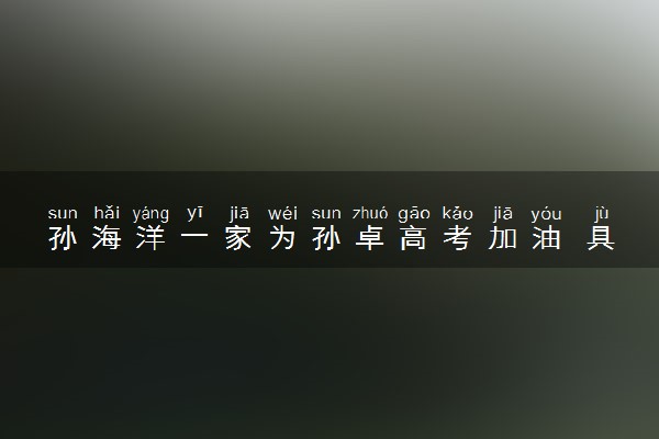 孙海洋一家为孙卓高考加油 具体什么情况