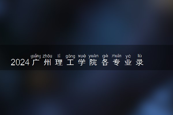 2024广州理工学院各专业录取分数线及位次 各省录取最低分是多少