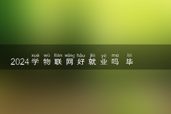 2024学物联网好就业吗 毕业薪资是多少