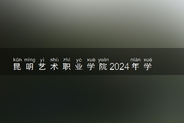 昆明艺术职业学院2024年学费多少钱 一年各专业收费标准