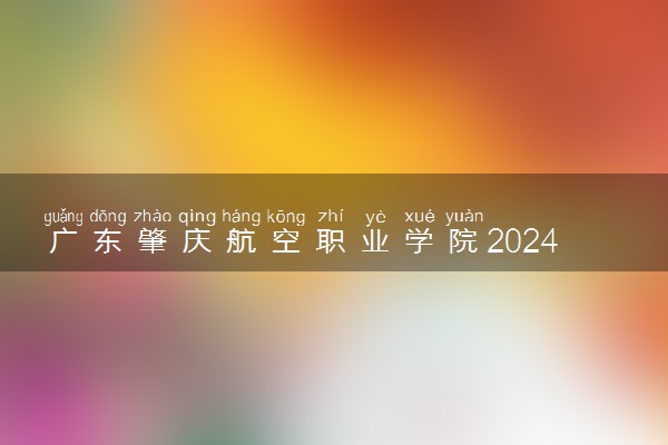 广东肇庆航空职业学院2024年学费多少钱 一年各专业收费标准