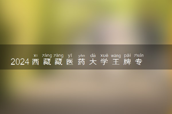 2024西藏藏医药大学王牌专业有哪些 最好的专业是什么