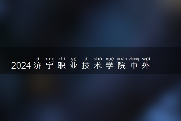 2024济宁职业技术学院中外合作办学学费 各专业最新收费标准