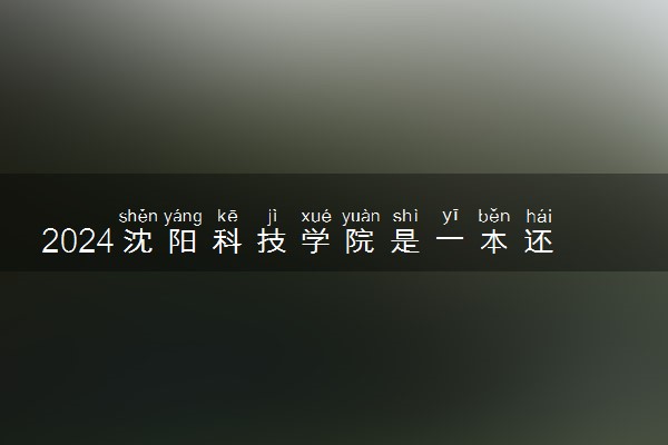 2024沈阳科技学院是一本还是二本 含金量高吗