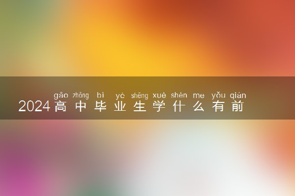 2024高中毕业生学什么有前途 哪些技术好