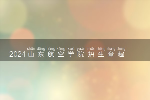 2024山东航空学院招生章程 录取规则是什么