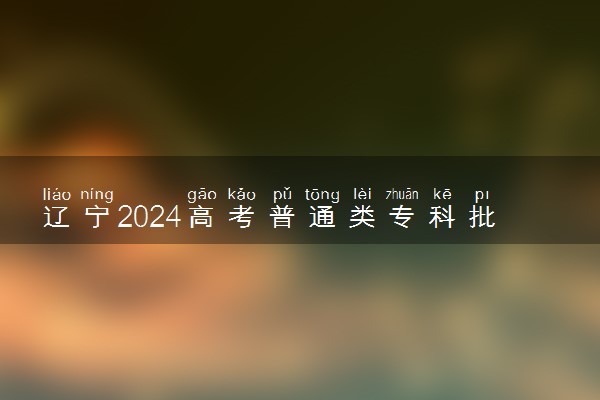 辽宁2024高考普通类专科批第二次征集志愿时间 几点截止