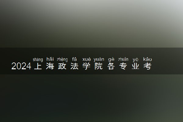 2024上海政法学院各专业考研分数线一览表 历年复试线汇总