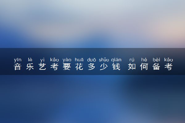 音乐艺考要花多少钱 如何备考