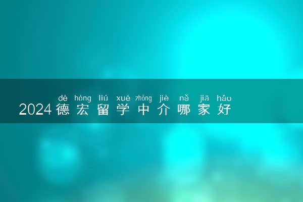 2024德宏留学中介哪家好 选择留学机构的技巧