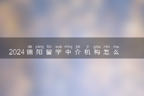 2024德阳留学中介机构怎么选择 收费标准是什么