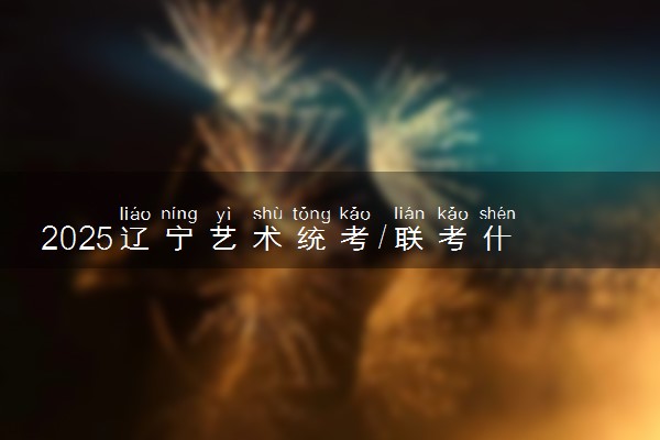 2025辽宁艺术统考/联考什么时候考试 具体考试时间安排