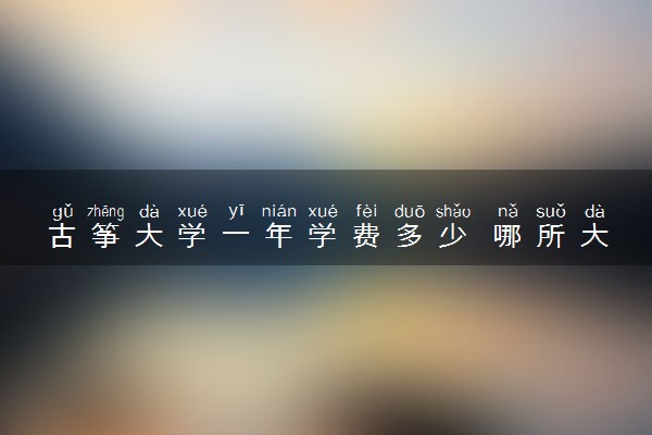 古筝大学一年学费多少 哪所大学值得报考