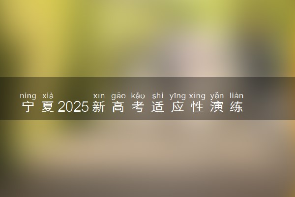 宁夏2025新高考适应性演练几号考试 详细各科考试安排