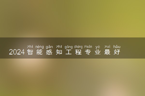 2024智能感知工程专业最好的大学排名 哪所院校好
