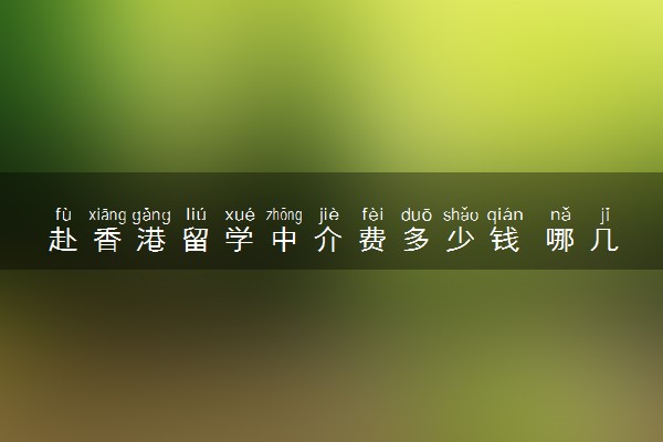 赴香港留学中介费多少钱 哪几家比较好