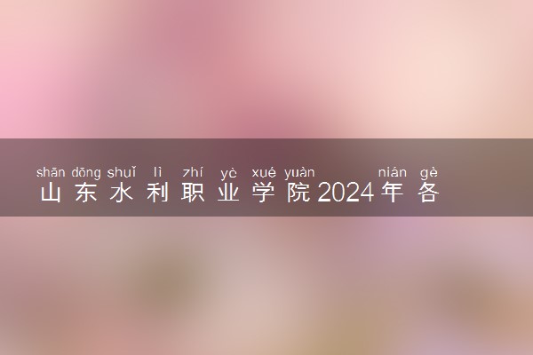 山东水利职业学院2024年各省录取分数线 多少分能考上