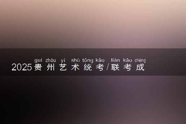 2025贵州艺术统考/联考成绩公布时间 什么时候查分