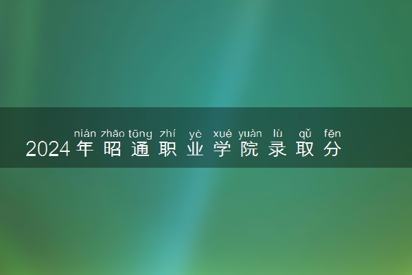 2024年昭通职业学院录取分数线是多少 各省最低分数线及位次