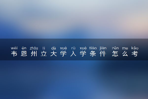 韦恩州立大学入学条件 怎么考进去