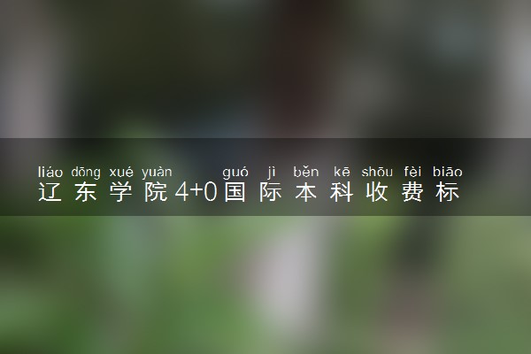 辽东学院4+0国际本科收费标准 学费多少钱