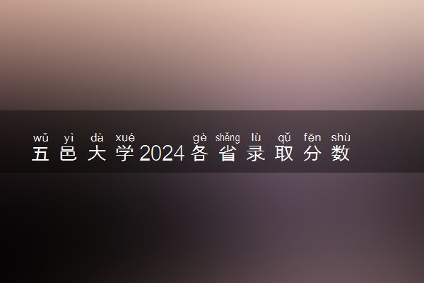 五邑大学2024各省录取分数线及最低位次是多少