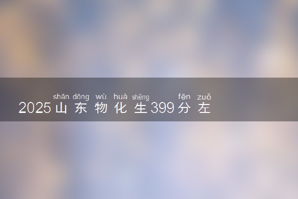 2025山东物化生399分左右能上什么大学 可以报考的院校名单