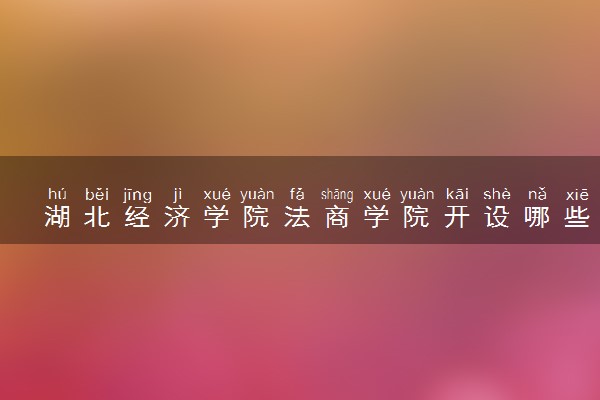 湖北经济学院法商学院开设哪些艺术类专业 什么专业前景好