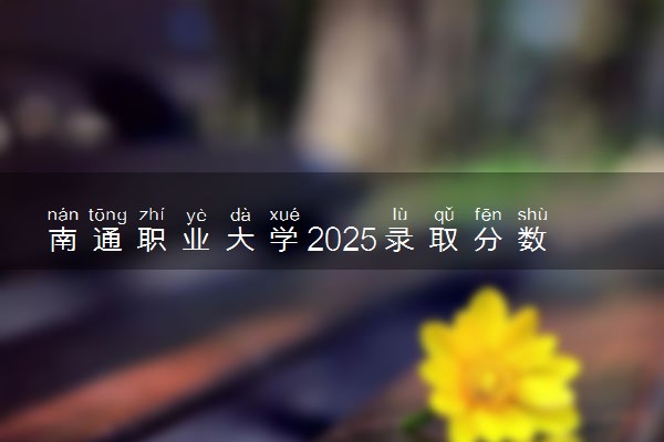 南通职业大学2025录取分数线整理 最低多少分可以考上