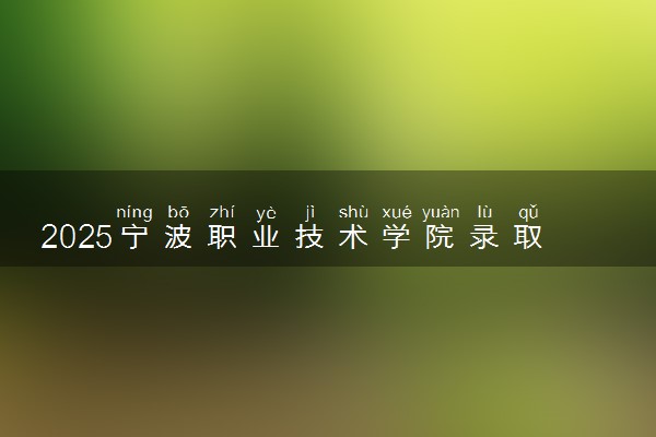 2025宁波职业技术学院录取分数线是多少 各省最低分数线汇总