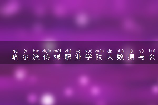 哈尔滨传媒职业学院大数据与会计专业怎么样 录取分数线多少