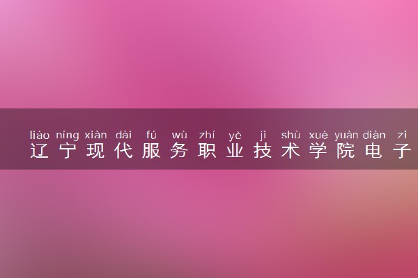 辽宁现代服务职业技术学院电子商务专业怎么样 录取分数线多少