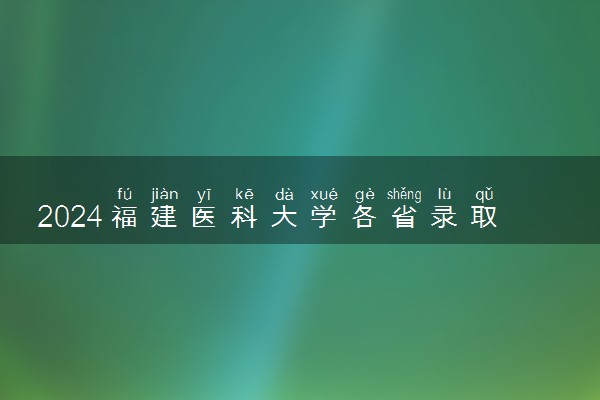 2024福建医科大学各省录取分数线是多少 最低分及位次