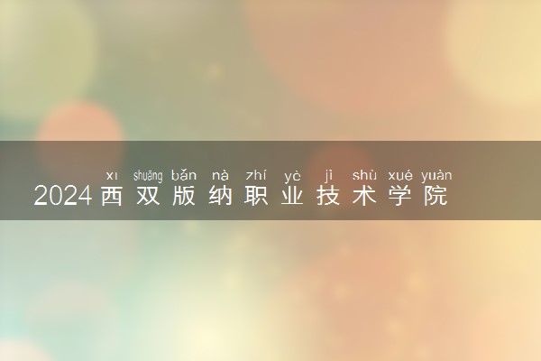2024西双版纳职业技术学院在重庆录取分数线 各专业分数及位次