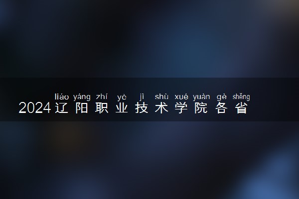 2024辽阳职业技术学院各省录取分数线是多少 最低分及位次