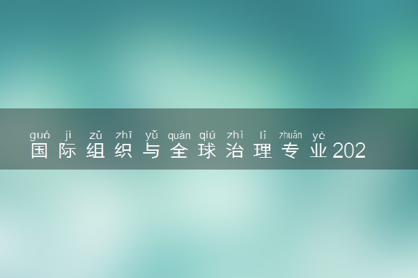 国际组织与全球治理专业2024年大学排名 最好的大学排行榜